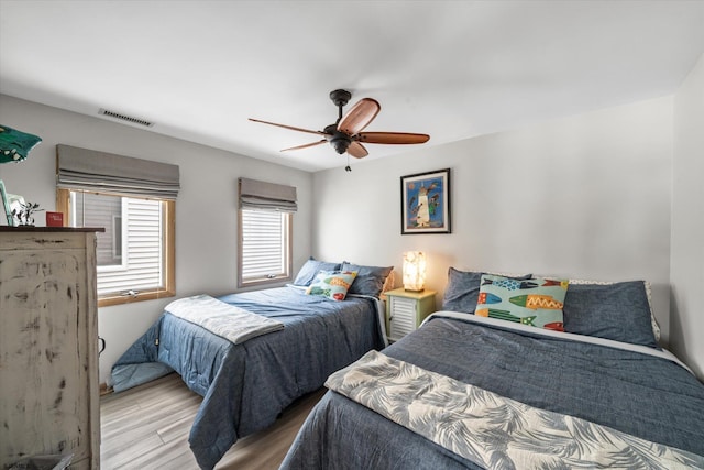 36 S Inlet Dr Unit 2, Ocean City, NJ 08226 - bedroom featuring wood finished floors and a ceiling fan