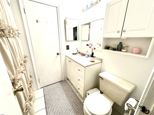 160 Rumson Dr Unit 1053, Galloway Township, NJ 08205 - bathroom featuring vanity, toilet, and tile patterned flooring
