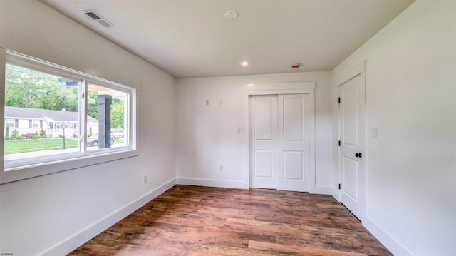 310 Joseph Ave, Linwood, NJ 08221 - unfurnished bedroom with wood finished floors, baseboards, a closet, and recessed lighting