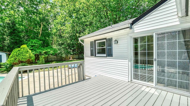 11 Carann Ln, Egg Harbor Township, NJ 08234 - wooden terrace featuring an outdoor pool