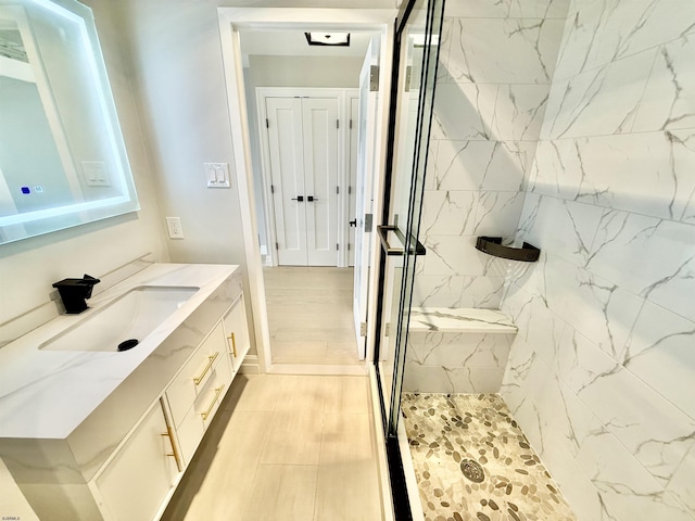 5000 Boardwalk Unit 1617, Ventnor, NJ 08406 - full bath featuring a marble finish shower and vanity