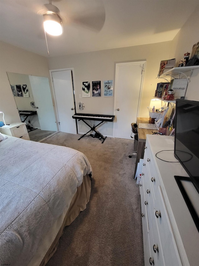 709 E Cooper Ferry Ct Unit 709, Galloway Township, NJ 08205 - bedroom featuring carpet and a ceiling fan
