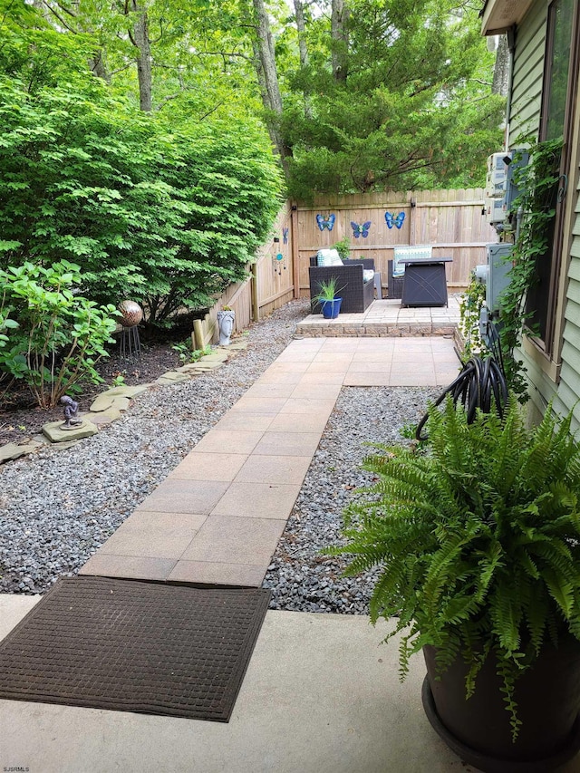 709 E Cooper Ferry Ct Unit 709, Galloway Township, NJ 08205 - view of patio / terrace with an outdoor hangout area