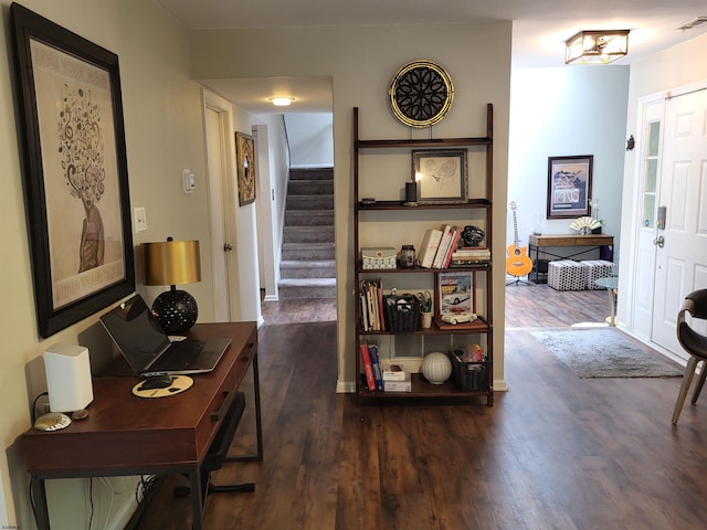 709 E Cooper Ferry Ct Unit 709, Galloway Township, NJ 08205 - hall with wood finished floors and stairway