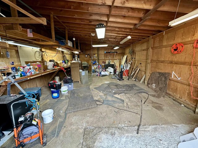 311 N 7th St, Millville, NJ 08332 - misc room with a workshop area and a garage