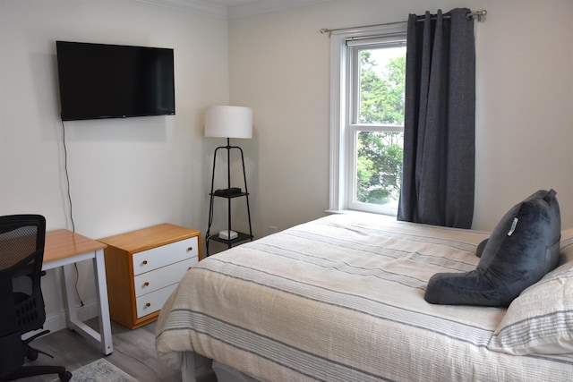 305 Battersea Rd Unit 2, Ocean City, NJ 08226 - bedroom with wood finished floors and crown molding
