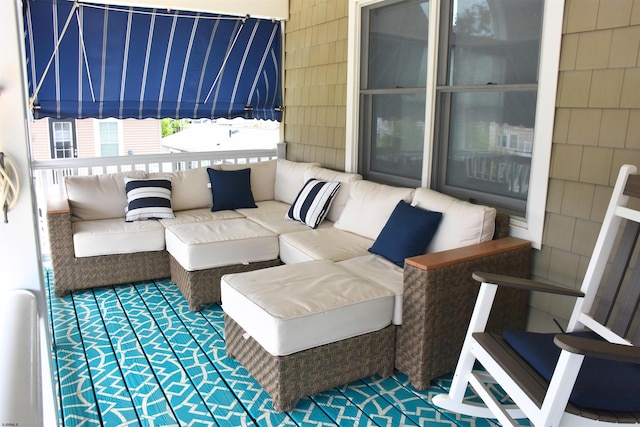 305 Battersea Rd Unit 2, Ocean City, NJ 08226 - view of patio with a balcony and outdoor lounge area