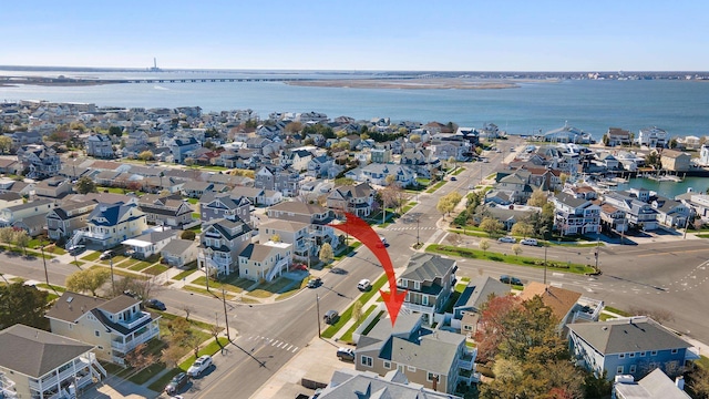 305 Battersea Rd Unit 2, Ocean City, NJ 08226 - aerial overview of property's location with a large body of water and nearby suburban area