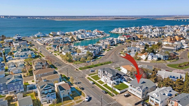 305 Battersea Rd Unit 2, Ocean City, NJ 08226 - aerial view of residential area with a nearby body of water