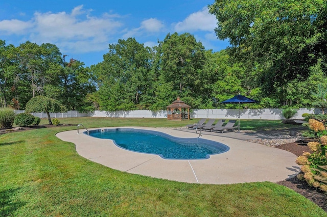 515 Bella Ct, Galloway Township, NJ 08205 - view of swimming pool featuring a gazebo and a patio area