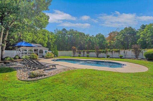 515 Bella Ct, Galloway Township, NJ 08205 - view of swimming pool with an outbuilding and a patio area