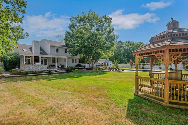 515 Bella Ct, Galloway Township, NJ 08205 - view of green lawn with a gazebo