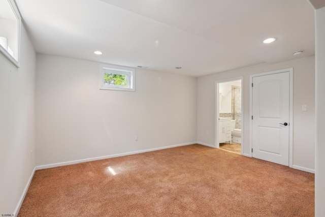 515 Bella Ct, Galloway Township, NJ 08205 - unfurnished room with light colored carpet, baseboards, recessed lighting, and a smoke detector