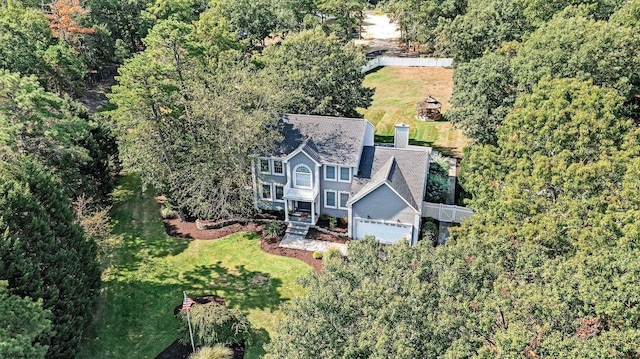 515 Bella Ct, Galloway Township, NJ 08205 - view from above of property with a heavily wooded area