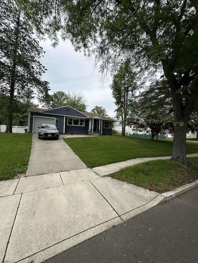 1634 S Bowling Green Dr, Cherry Hill, NJ 08003 - single story home featuring concrete driveway and a garage