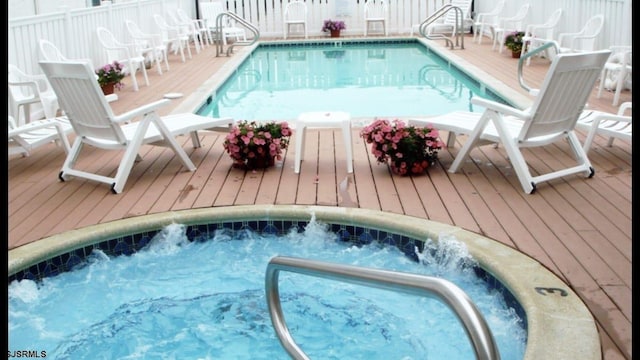 853-71 Plymouth Pl Unit 13, Ocean City, NJ 08226 - community pool featuring a community hot tub and a deck