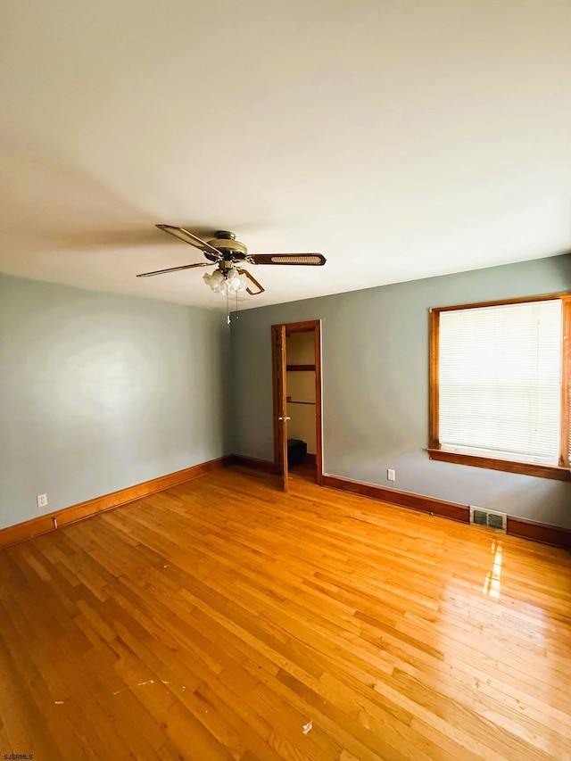 4 E Finley Rd, Upper Deerfield Township, NJ 08302 - spare room with light wood-style flooring, baseboards, and ceiling fan