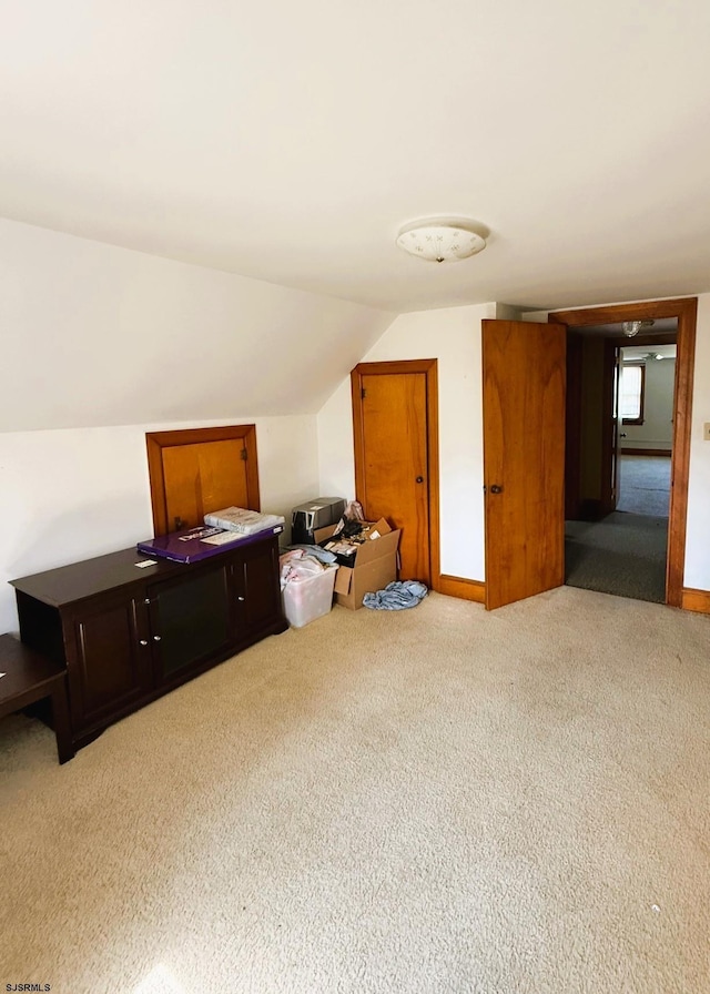4 E Finley Rd, Upper Deerfield Township, NJ 08302 - additional living space with carpet and vaulted ceiling