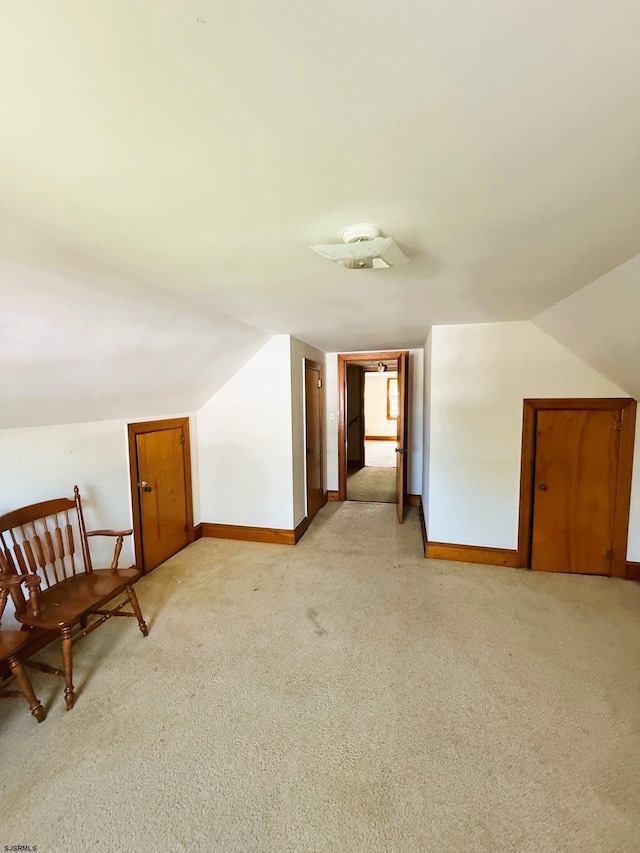 4 E Finley Rd, Upper Deerfield Township, NJ 08302 - bonus room with light carpet, lofted ceiling, and baseboards