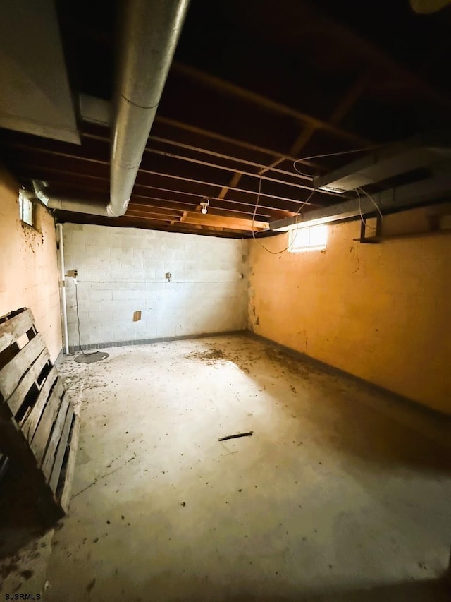 4 E Finley Rd, Upper Deerfield Township, NJ 08302 - basement with concrete block wall