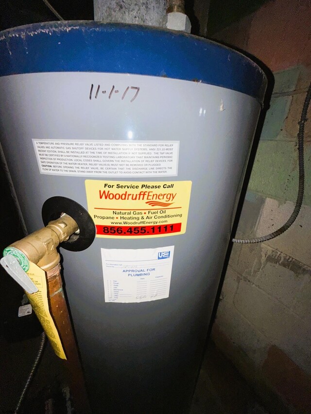 4 E Finley Rd, Upper Deerfield Township, NJ 08302 - detailed view of water heater