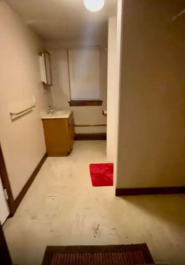 220 Seaside Ave, Atlantic City, NJ 08401 - bathroom with vanity and baseboards