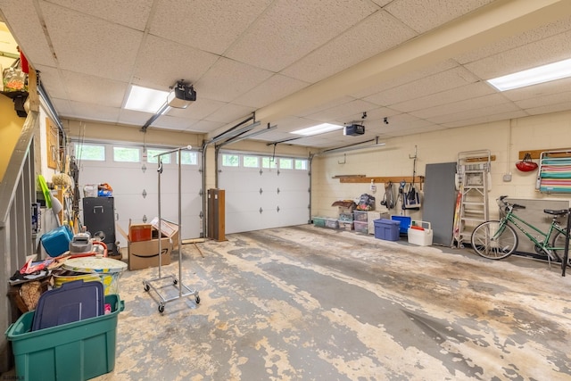 71 Zion Rd, Egg Harbor Township, NJ 08234 - garage with a garage door opener and concrete block wall