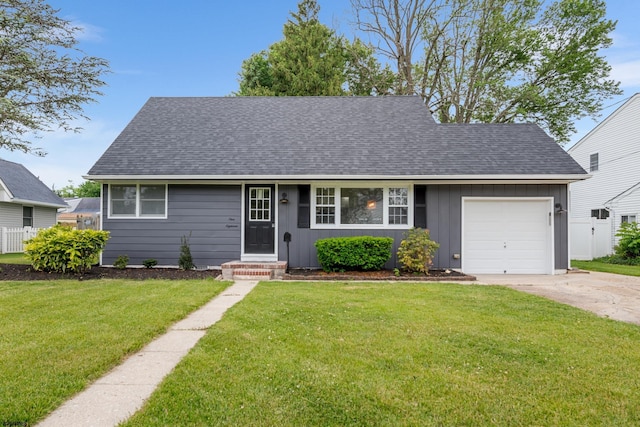 118 Colwick Dr, Somers Point, NJ 08244 - view of front of house with an attached garage, concrete driveway, board and batten siding, and a shingled roof
