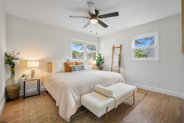 118 Colwick Dr, Somers Point, NJ 08244 - bedroom with multiple windows, light wood-type flooring, and baseboards