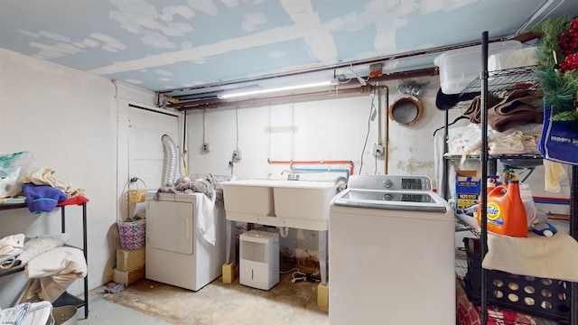 27 School St, Absecon, NJ 08201 - washroom featuring separate washer and dryer