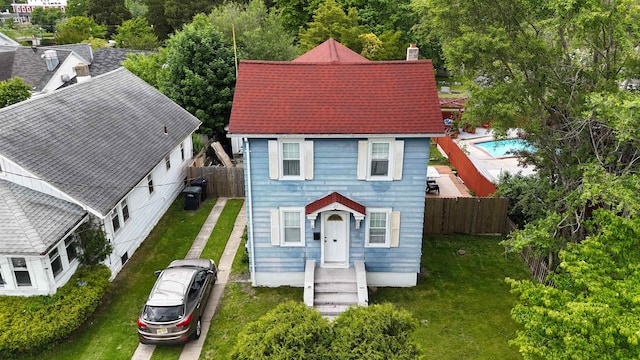 27 School St, Absecon, NJ 08201 - view of front facade with a chimney