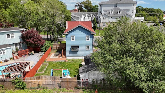27 School St, Absecon, NJ 08201 - rear view of house featuring a deck and a residential view