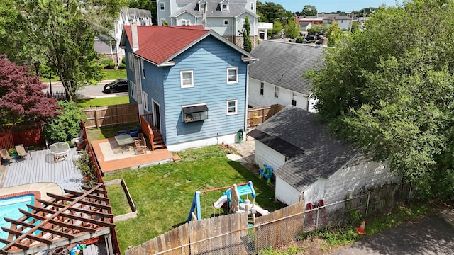 27 School St, Absecon, NJ 08201 - rear view of property featuring a deck and a residential view