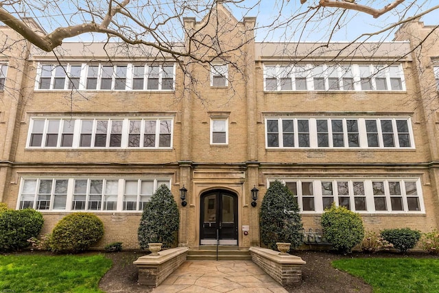 1 S Bartram Ave Unit 3, Atlantic City, NJ 08401 - view of front of property with french doors and brick siding