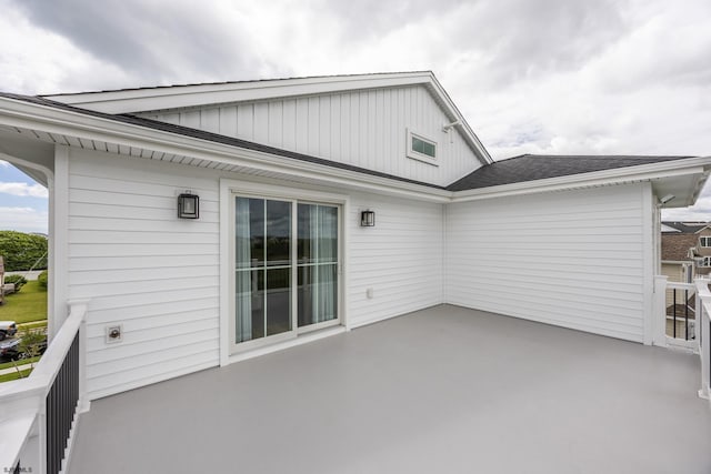 3708 Westminster Ln, Ocean City, NJ 08226 - back of house featuring a patio, board and batten siding, and a shingled roof