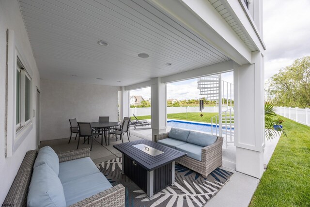 3708 Westminster Ln, Ocean City, NJ 08226 - view of patio featuring an outdoor hangout area and outdoor dining area