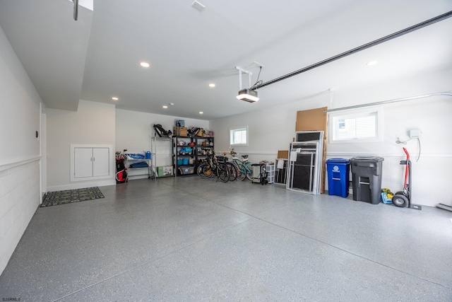 3708 Westminster Ln, Ocean City, NJ 08226 - garage with recessed lighting and a garage door opener