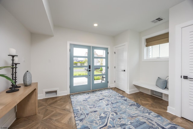 3708 Westminster Ln, Ocean City, NJ 08226 - entrance foyer with french doors, recessed lighting, and baseboards