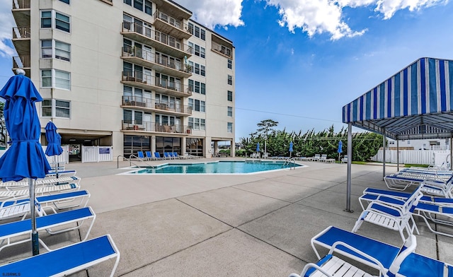 500 Bay Ave Unit 607S, Ocean City, NJ 08226 - community pool featuring a patio