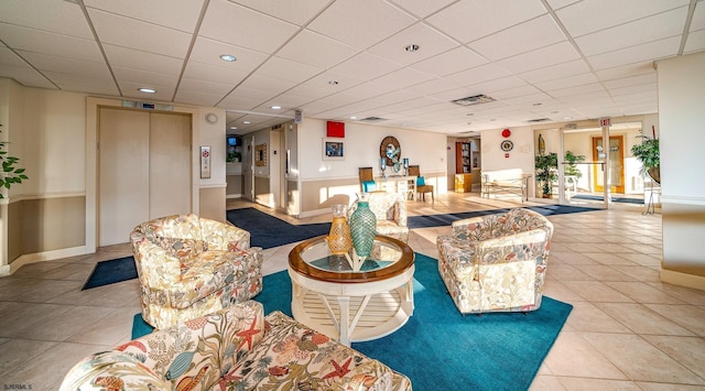 500 Bay Ave Unit 607S, Ocean City, NJ 08226 - lobby with a paneled ceiling and recessed lighting