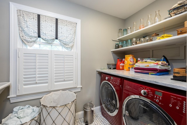 3065 N Rte 9, Ocean View, NJ 08230 - laundry area featuring separate washer and dryer and baseboards