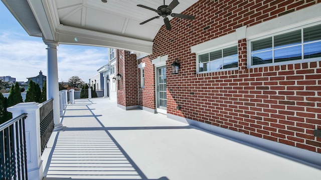 8904 Ventnor Ave, Margate, NJ 08402 - view of patio / terrace with a ceiling fan