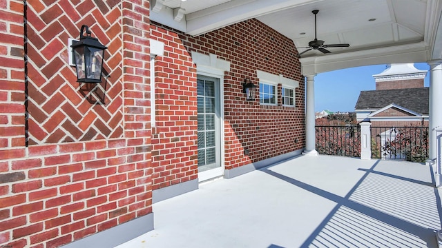 8904 Ventnor Ave, Margate, NJ 08402 - view of patio with a ceiling fan