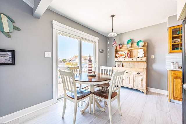 3 Schooner Cv Unit B, Brigantine, NJ 08203 - dining area with baseboards and light wood-style floors
