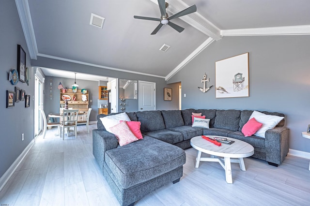 3 Schooner Cv Unit B, Brigantine, NJ 08203 - living area featuring ceiling fan, light wood-style flooring, and baseboards
