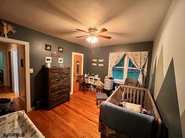 17 Lakeside Dr, Bridgeton, NJ 08302 - bedroom with wood finished floors and ceiling fan