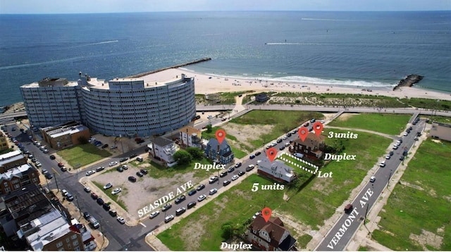 205 S Vermont Ave, Atlantic City, NJ 08401 - aerial view of property's location featuring unending shoreline