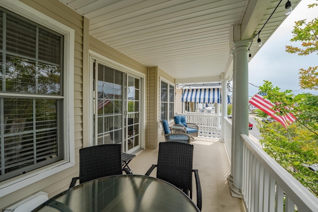 1525 Asbury Ave Unit B, Ocean City, NJ 08226 - balcony with outdoor dining area