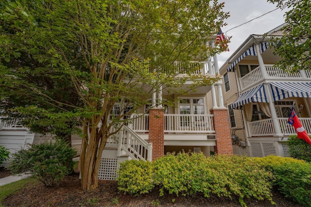1525 Asbury Ave Unit B, Ocean City, NJ 08226 - back of property with stairs and covered porch