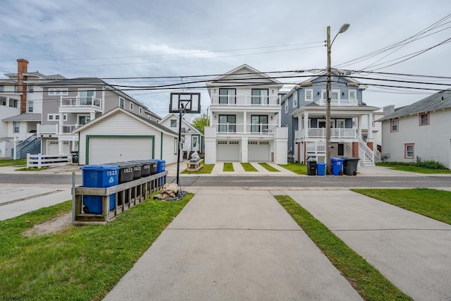 1525 Asbury Ave Unit B, Ocean City, NJ 08226 - view of front of house featuring a residential view and a detached garage